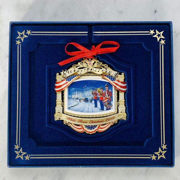 The White House 2010 Christmas Ornament Historical Assoc McKinley Army Navy EUC - Picture 2 of 5